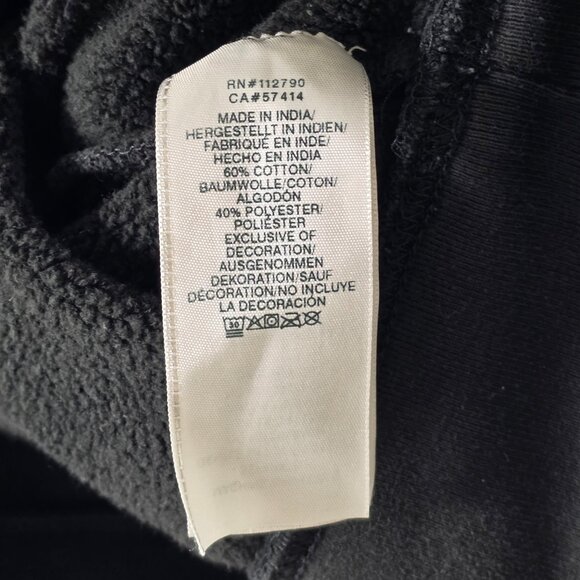 True Religion World Tour Mens Small Long Sleeve Black Pullover Graphic Hoodie - Picture 4 of 6